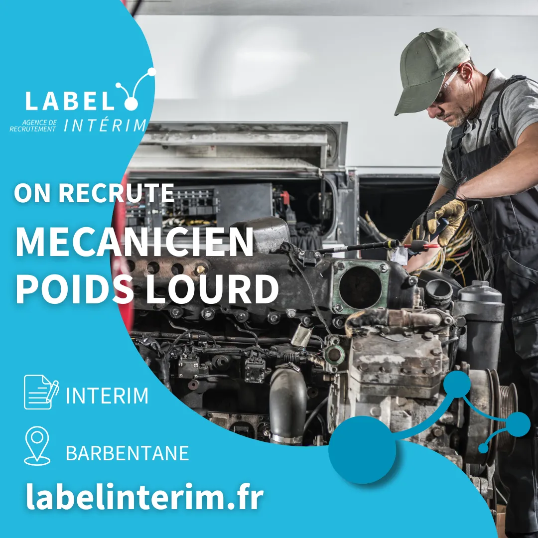 Offre d'emploi MECANICIEN POIDS LOURD