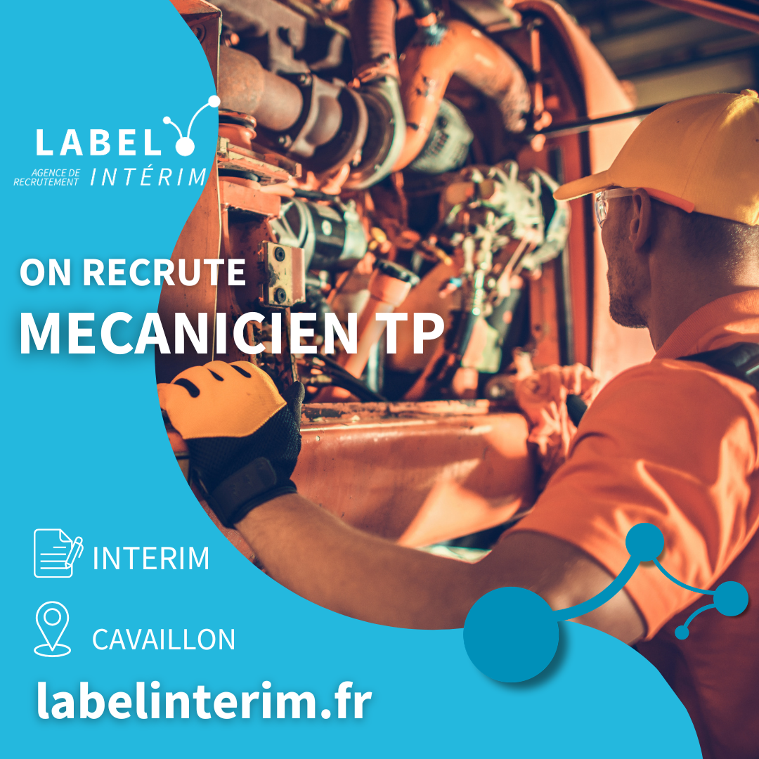 Offre d'emploi MECANICIEN TP