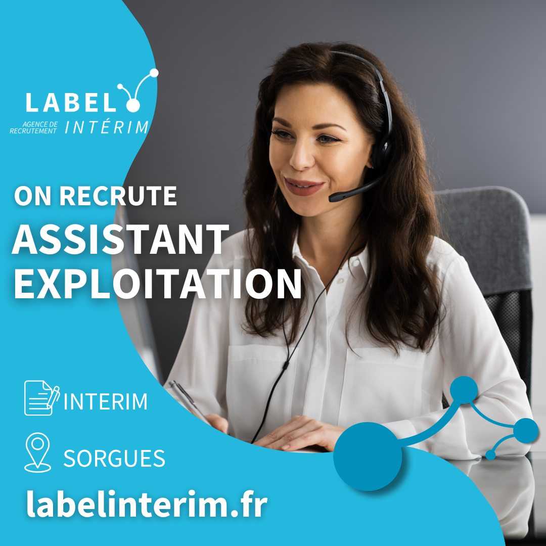 Offre d'emploi ASSISTANT EXPLOITATION
