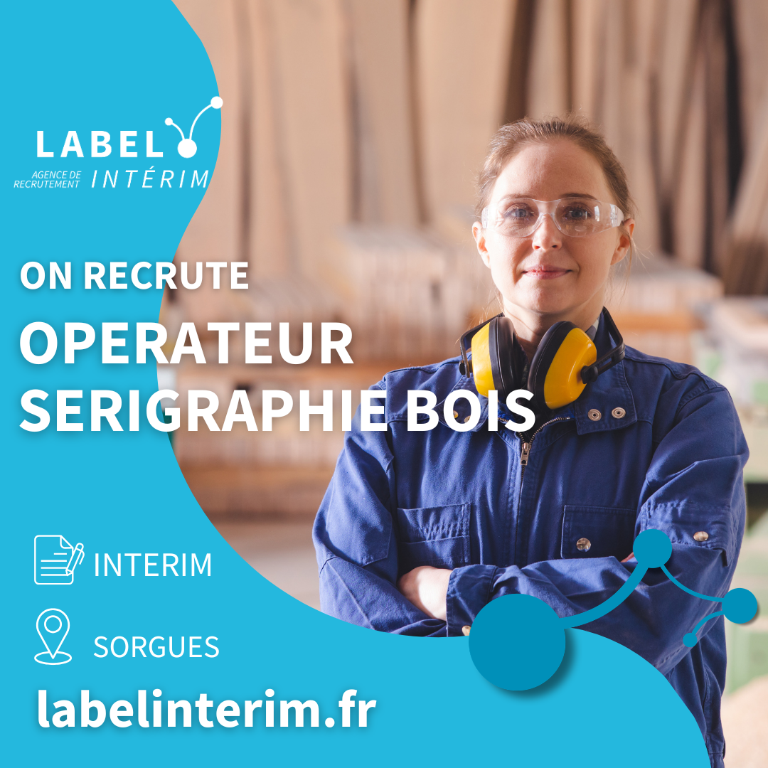 Offre d'emploi OPERATEUR SERIGRAPHIE BOIS