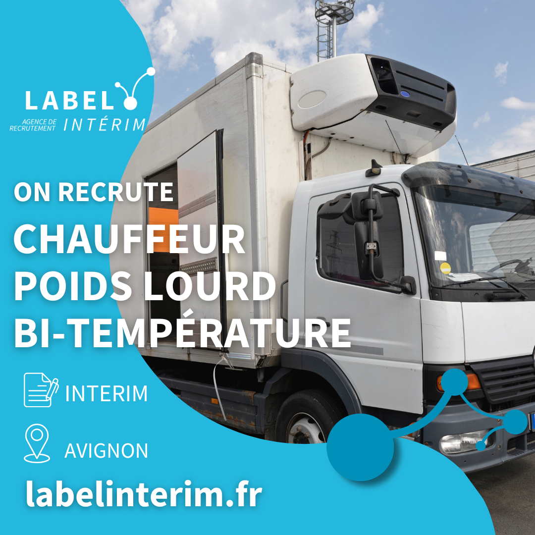 Offre d'emploi CHAUFFEUR POIDS LOURD BI-TEMPERATURE