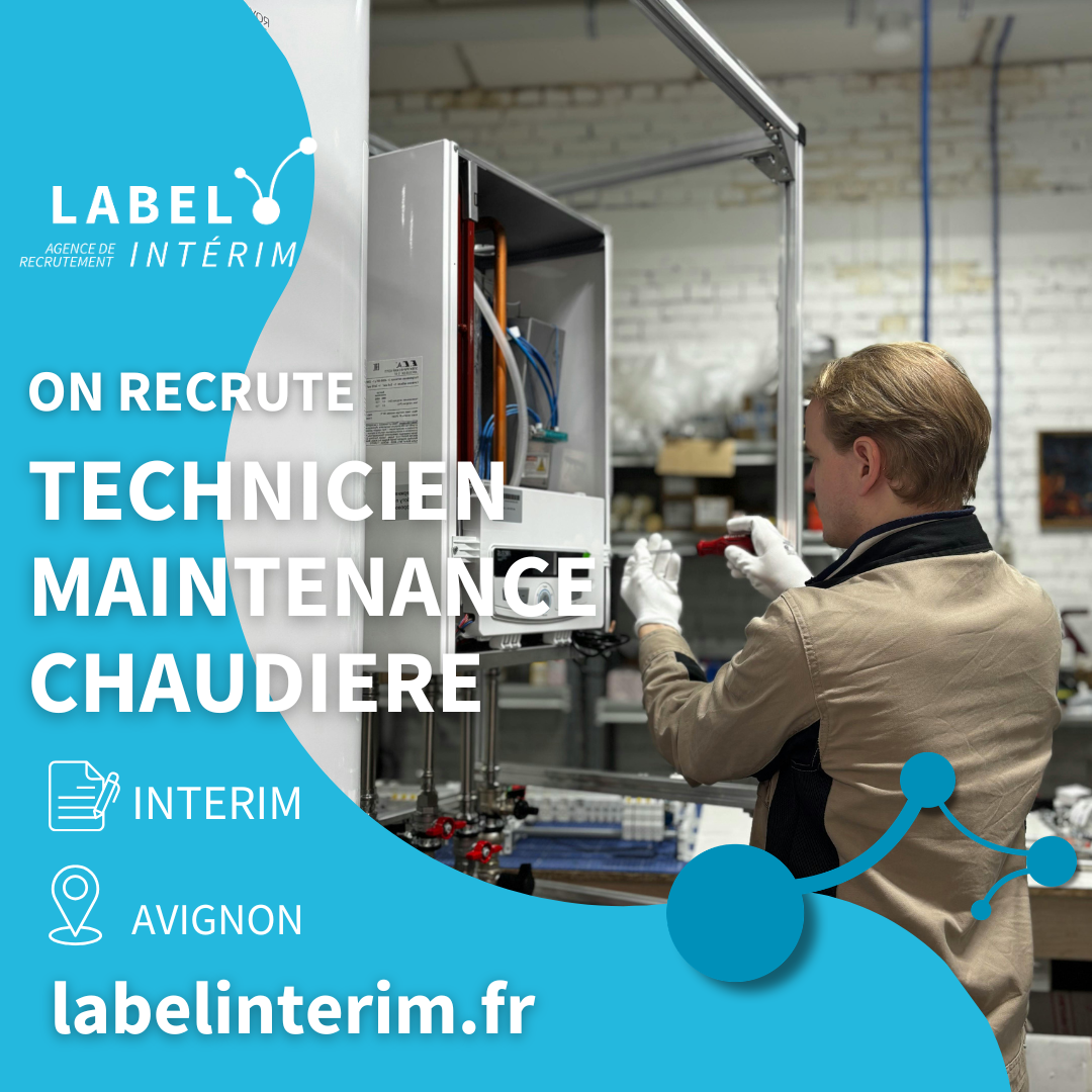 Offre d'emploi TECHNICIEN MAINTENANCE CHAUDIERE