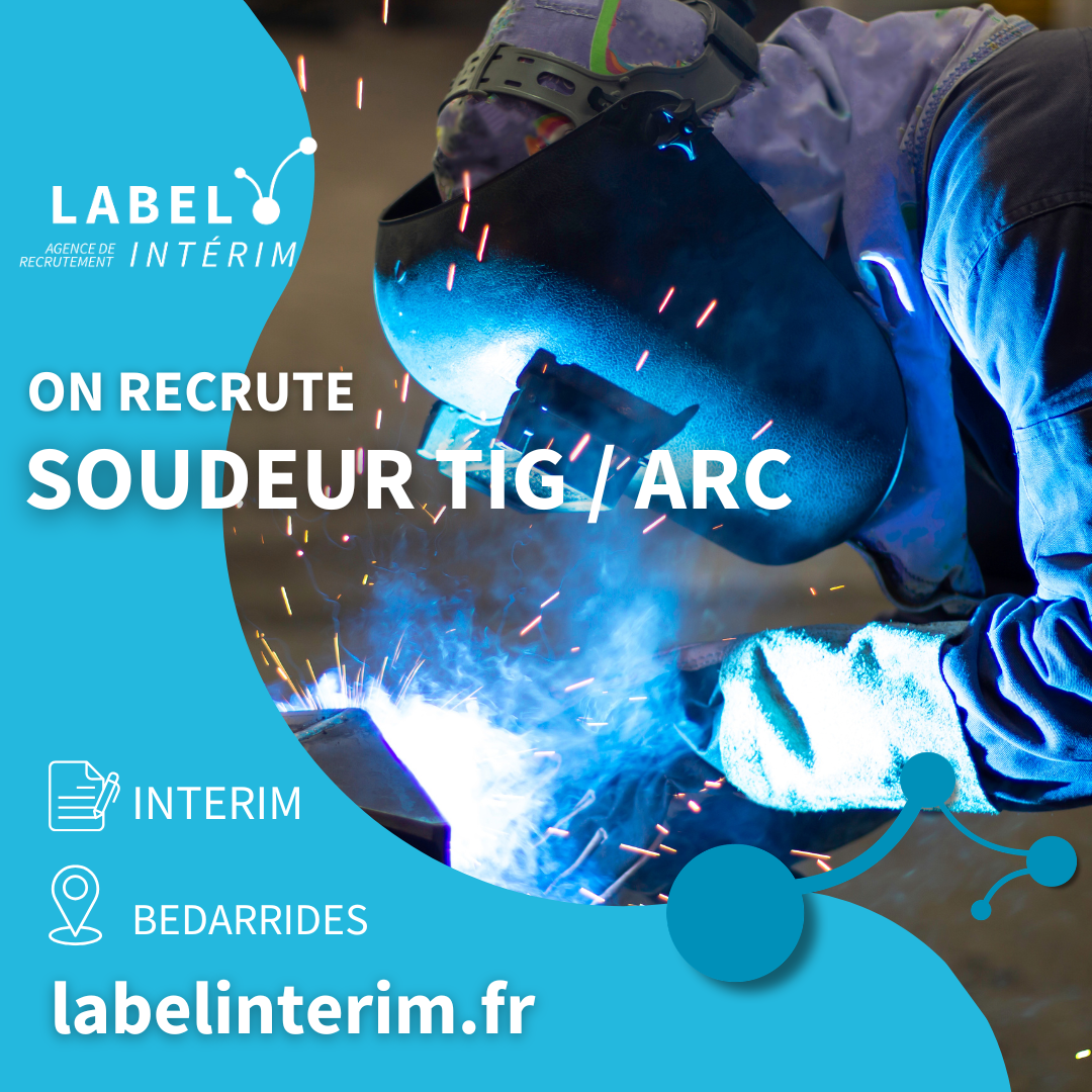 Offre d'emploi SOUDEUR TIG / ARC