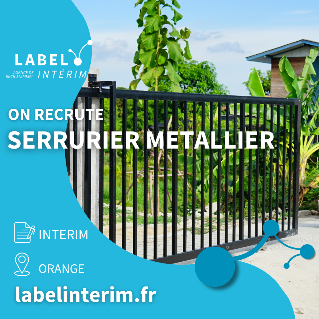 Offre d'emploi SERRURIER METALLIER