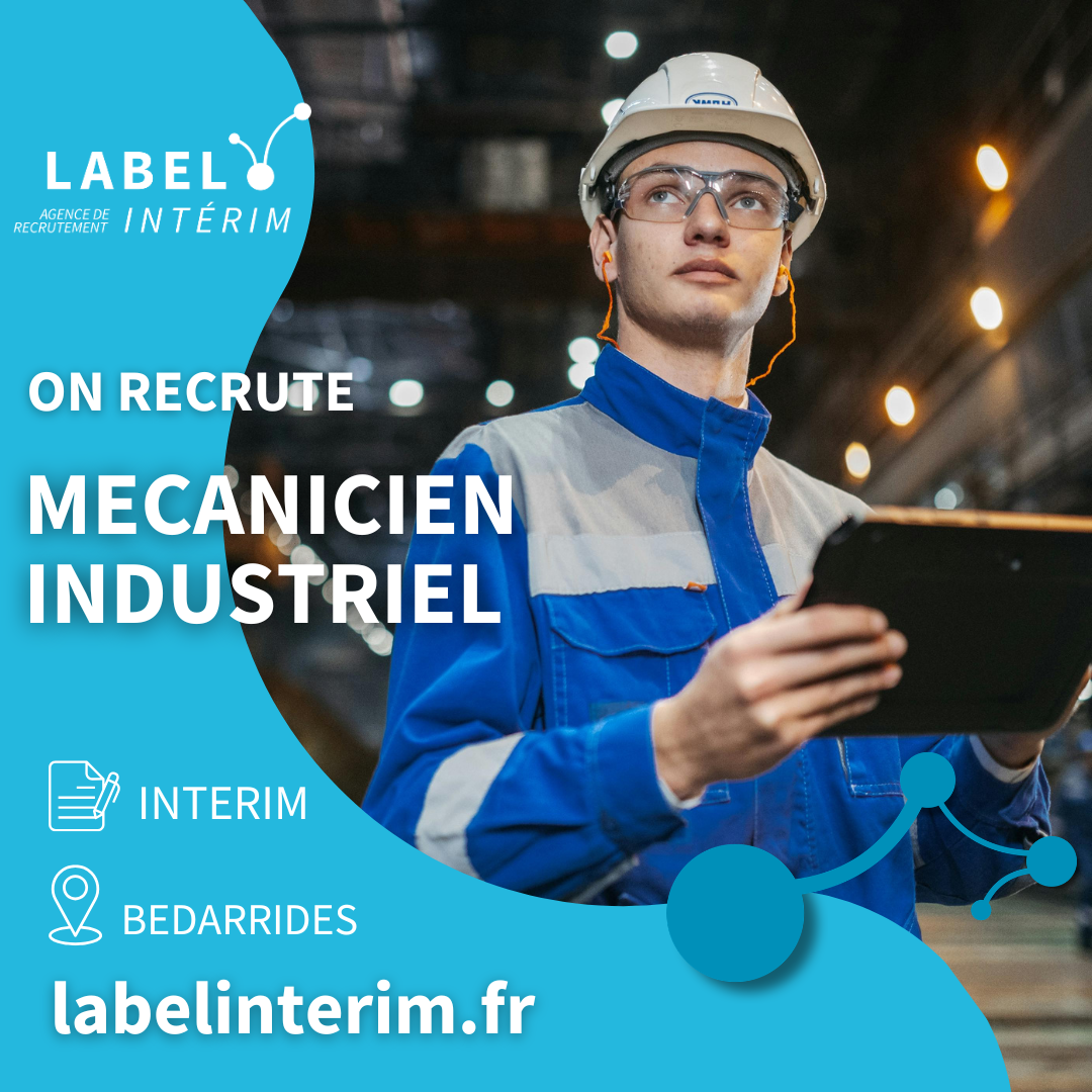 Offre d'emploi MECANICIEN INDUSTRIEL