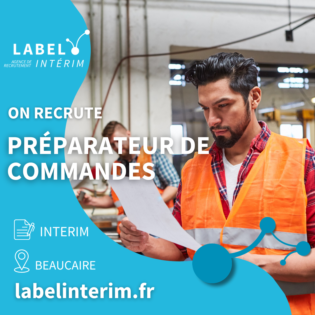 Offre d'emploi PREPARATEUR DE COMMANDES