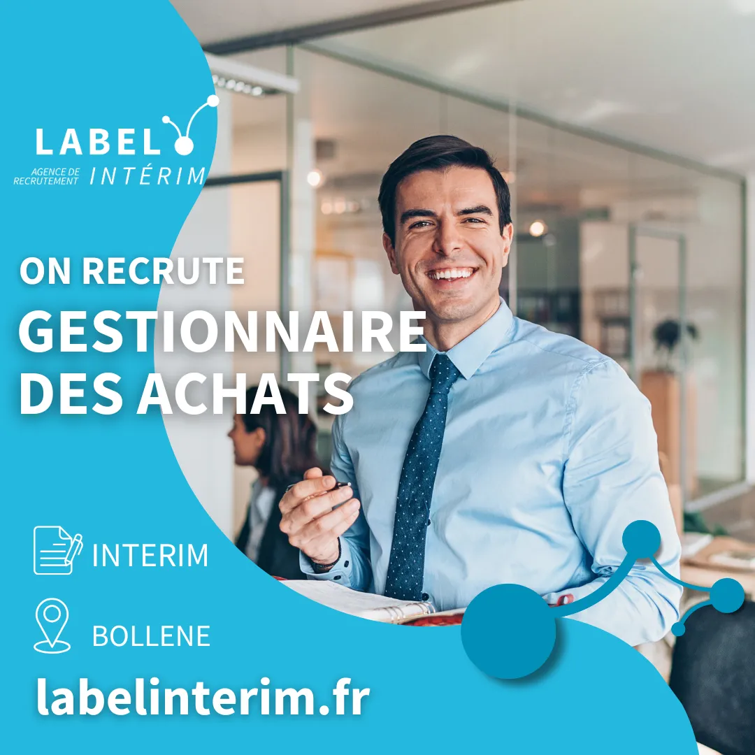 Offre d'emploi gestionnaire des achats