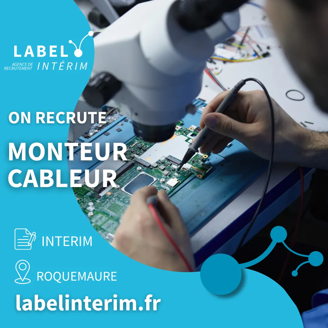 Offre d'emploi monteur cableur