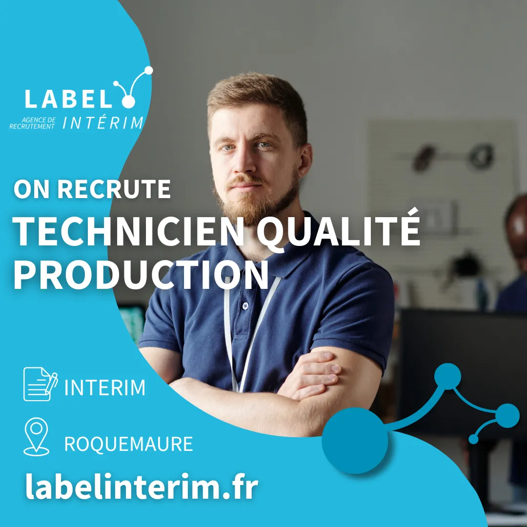 Offre d'emploi tecnicien qualité production