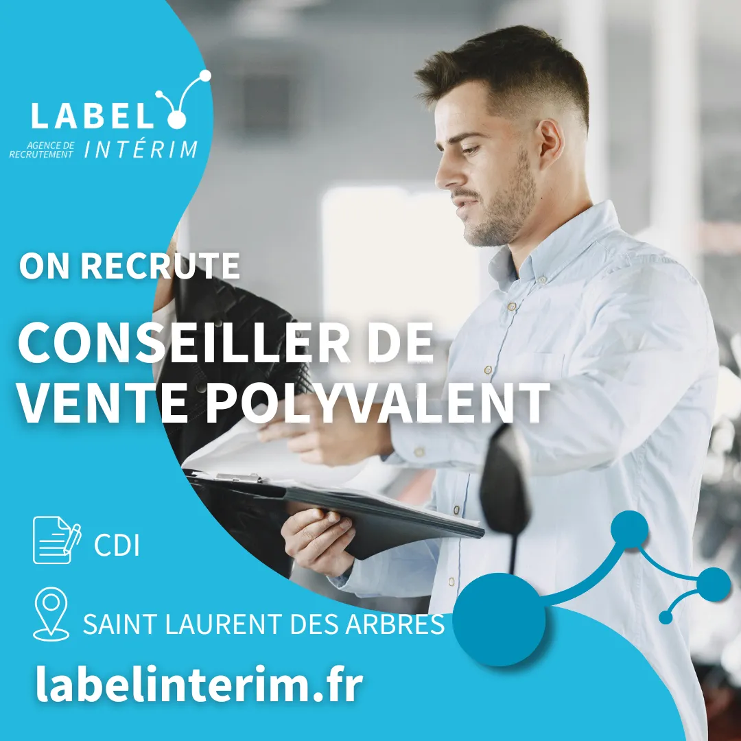 Offre d'emploi conseiller de vente polyvalent