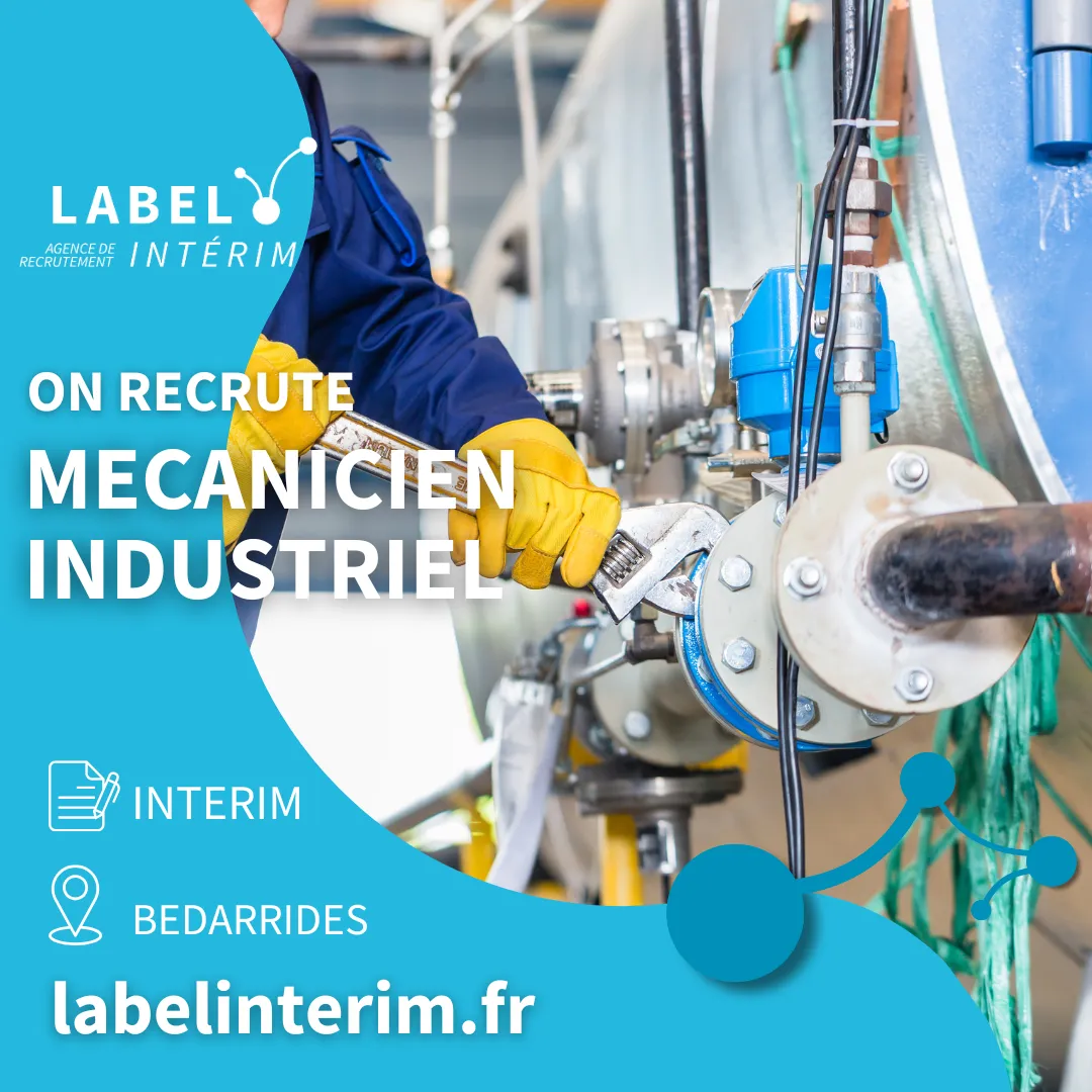 Offre d'emploi mécanicien industriel